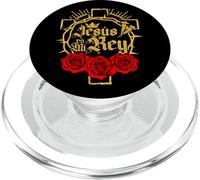 Jesus Is King Christian Faith Religious Bible Verses Spanish PopSockets PopGrip per MagSafe