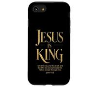 Jesus is King - Maglietta con scritta "Jesus Saved my Life Gospel Christian" Custodia per iPhone SE (2020) / 7/8