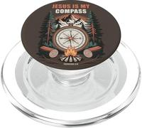 Jesus is My Compass - Proverbs 3:6 Christian Faith Camping PopSockets PopGrip per MagSafe