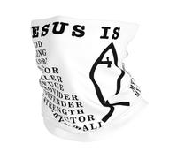 Jesus Is My Everything My God My Lord Christianty Black Unisex Scaldacollo Multifunzione Sciarpa Tubolare Elastico Collo Ghetta per Passeggiata Running Montagna Moto