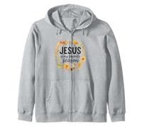 Jesus Is My Favorite Season Fall Wreath Watercolor Felpa con Cappuccio