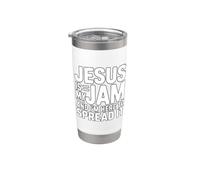 Jesus Is My Jam And I'm Here To Spread It Bicchiere termico in acciaio inox doppia parete