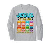 Jesus Is My Jam and I'm Here To Spread It Christian Faith Maglia a Manica