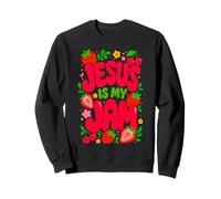 Jesus is My Jam Cute Christian Strawberry Faith Felpa