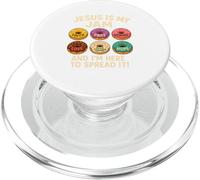 Jesus Is My Jam Maglietta Cristiana Donut Fede PopSockets PopGrip per MagSafe