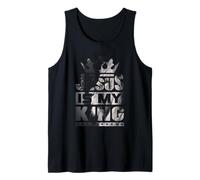 Jesus is My King - Bold Faith And Strength Design Canotta