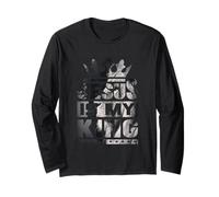Jesus is My King - Bold Faith And Strength Design Maglia a Manica