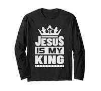 Jesus is My King - Bold Faith And Strength Design Maglia a Manica