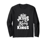 Jesus is My King - Bold Faith And Strength Design Maglia a Manica
