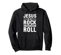 Jesus Is My Rock And This is How I Roll Bibbia Verse Easter Felpa con Cappuccio
