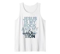 Jesus is My Rock & My Salvation - Psalm 62:6 Faith Verse Canotta