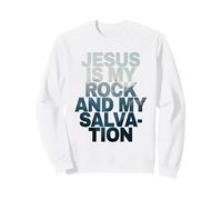 Jesus is My Rock & My Salvation - Psalm 62:6 Faith Verse Felpa