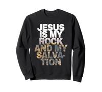Jesus is My Rock & My Salvation - Psalm 62:6 Faith Verse Felpa