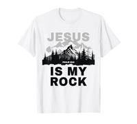 Jesus is My Rock - Psalm 62:6 Christian Faith Bible Verse Maglietta