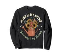 Jesus Is My Savior Gardening Is My Therapy Chiesa Felpa
