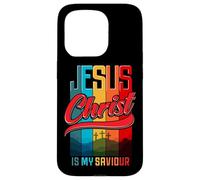 Jesus is my Savior King Christian Verse For Men Women Custodia per iPhone 15 Pro