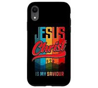 Jesus is my Savior King Christian Verse For Men Women Custodia per iPhone XR