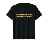 Jesus Is My Savior Not My Religion Shirt Faith Christian Maglietta