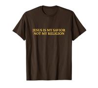 Jesus Is My Savior Not My Religion Shirt Faith Christian Maglietta