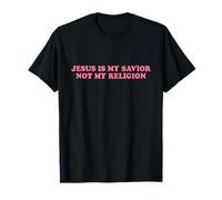 Jesus Is My Savior Not My Religion Shirt Faith Christian Maglietta