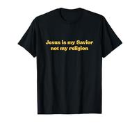 Jesus Is My Savior Not My Religion Shirt Faith Christian Maglietta