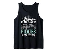 Jesus Is My Savior Pilates Is My Therapy Canotta
