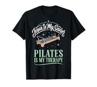 Jesus Is My Savior Pilates Is My Therapy Maglietta