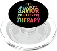 Jesus Is My Savior Pilates Is My Therapy PopSockets PopGrip per MagSafe