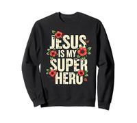 Jesus is My Super Hero Christians Bible Religious Felpa
