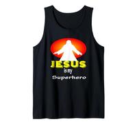 Jesus is my Superhero. Christian T-shirt. Gift Fans Gesù Canotta