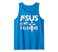 Jesus Is My Valentine Christian V Day Love Divertente Single Fun Canotta