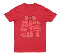 Jesus Is The Gift T-Shirt Unisex Retrò Divertente Donna Vintage Uomo...