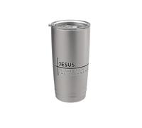 Jesus Is The Light In The Darkness Bicchiere termico in acciaio inox doppia parete