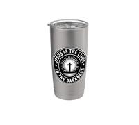 Jesus Is The Light In The Darkness Bicchiere termico in acciaio inox doppia parete