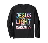 Jesus Is The Light in The Darkness Maglia a Manica