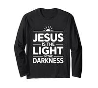 Jesus Is The Light in The Darkness Maglia a Manica