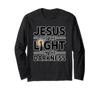 Jesus Is The Light in The Darkness Maglia a Manica