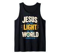 Jesus is The Light of The World John 8:12 Christian Verse Canotta