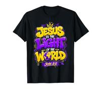 Jesus is The Light of The World John 8:12 VBS Illumination Maglietta