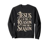 Jesus is The Reason Christian Christmas Time Design Felpa