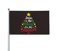 Jesus Is The Reason For the Christmas Season Flag 3x5 Ft One Side Outdoor Farmhouse Yard Sign Bandiera decorativa da giardino con occhielli in ottone