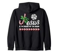 Jesus is The Reason for The Season Christian Theme Christmas Felpa con Cappuccio