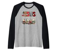 Jesus Is The Reason for The Season for Christmas Christian Maglia con Maniche Raglan