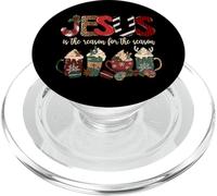 Jesus Is The Reason For The Season For Christmas Christian PopSockets PopGrip per MagSafe