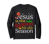 Jesus Is The Reason for The Season for Christmas Maglia a Manica
