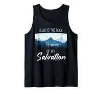 Jesus is The Rock of My Salvation - Christian Faith Verse Canotta