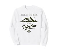 Jesus is The Rock of My Salvation - Psalm 62:6 Faith Verse Felpa