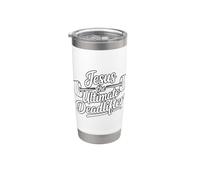 Jesus Is The Ultimate Deadlifter Bicchiere termico in acciaio inox doppia parete