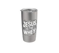 Jesus Is The Whey Bicchiere termico in acciaio inox doppia parete