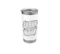 Jesus Is The Whey Bicchiere termico in acciaio inox doppia parete